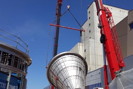 Installaties voor nieuwe babyvoedingsfabriek geplaatst