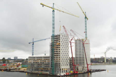 Vakmanschap kraanmachinisten spant de kroon bij Pontsteiger Amsterdam